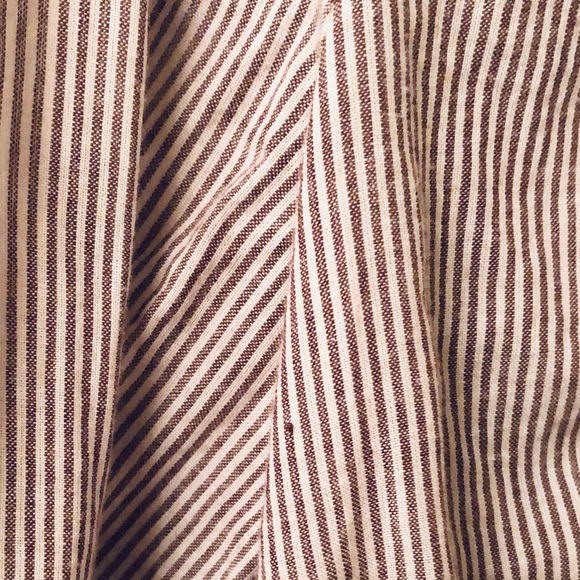 Striped Button-Down Shirt by Moda International Size M - Picture 13 of 13